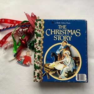 Christmas Junk Journal Plus Ephemera Pack about 70 pieces Vtg Little Golden Book